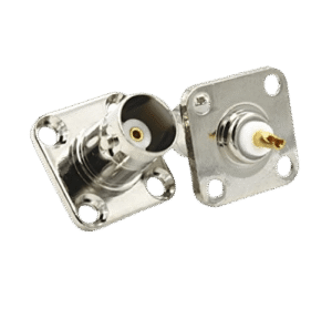 BNC Female 4-Hole Connector Solder