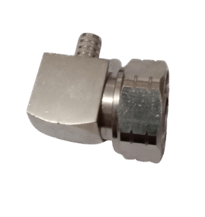 DIN Male Right Angle Connector for LMR400 Cable Crimp