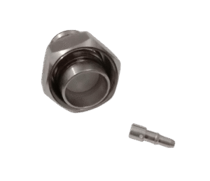 Mini DIN Male Connector for 1/2 inch SF Cable Solder