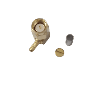 SMA Male Right Angle Connector for LMR100 Cable Crimp