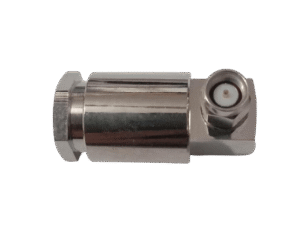 SMA Male Right Angle Connector for LMR400 Cable Clamp