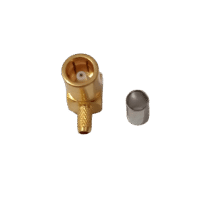 SMB Female Right Angle Connector, BT 3002 Crimp
