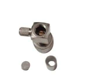 TNC Male Right Angle Reverse Polarity Connector for LMR240 Cable Crimp